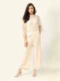 Beige Viscose Co-ord Set